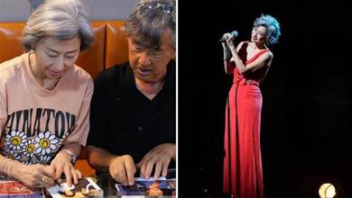 60歲葉倩文現身廣州茶餐廳，頭髮花白狀態年輕，為粉絲簽名沒架子