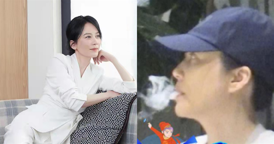 51歲俞飛鴻素顏與友人聚餐，飯桌上抽煙吞云吐霧，不似以往精致
