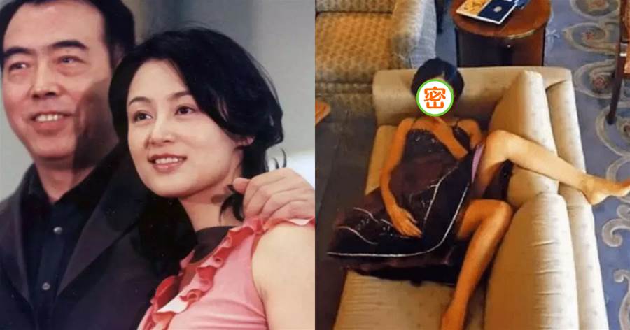 20年前陳紅在陳凱歌家拍照，躺在沙發上露出細腿，堪稱世間尤物