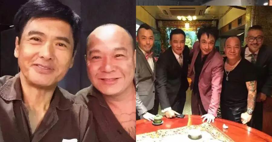 68歲大B哥吳志雄深圳開餐廳，邀請3位著名的港片反派明星相聚