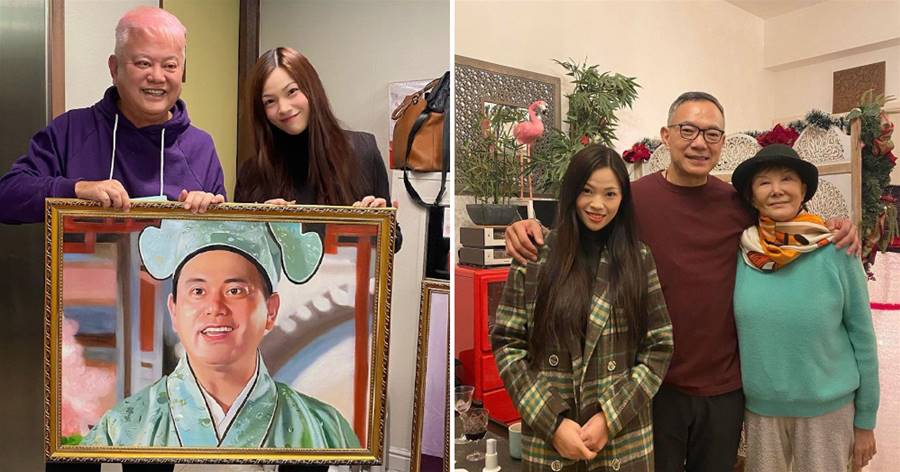 TVB綠葉小40歲嫩妻為名人作畫，長相漂亮愛交際，比丈夫更受歡迎