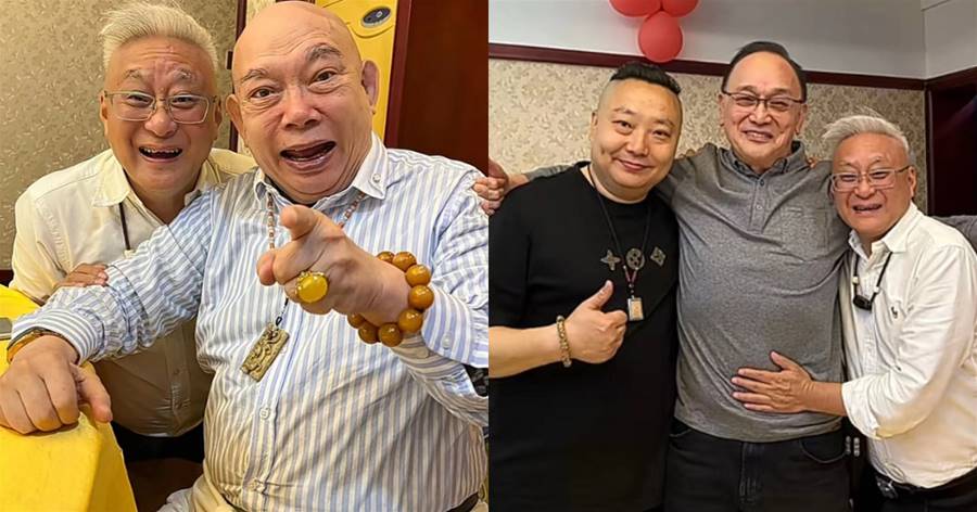 76歲黃一飛現身高檔餐廳請客！滿桌子粵菜佳肴，與曹查理開懷暢飲
